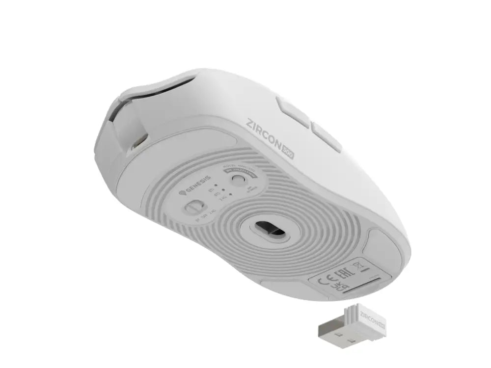 GENESIS Zircon 500 ratón Juego mano derecha RF Wireless + Bluetooth + USB Type-C Óptico 10000 DPI - detalle