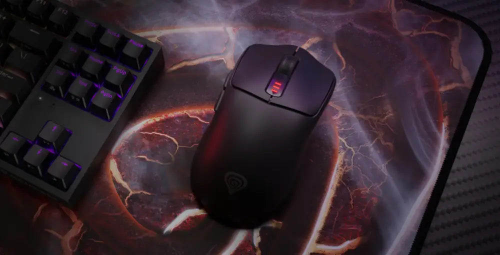 GENESIS Zircon 500 ratón Juego mano derecha RF Wireless + Bluetooth + USB Type-C Óptico 10000 DPI - detalle