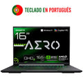 GIGABYTE AERO X16 2WHA3PTC65AH ordenador portatil Copilot+ PC AMD Ryzen AI 9 HX 370 Portátil 40.6 cm (16") WQXGA 32 GB D
