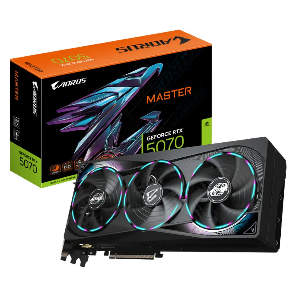 GIGABYTE AORUS GeForce RTX 5070 MASTER 12G - detalle