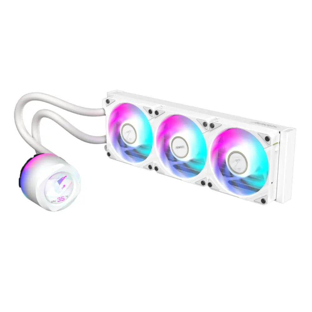 GIGABYTE AORUS WATERFORCE X II 360 ICE Procesador Sistema de refrigeración líquida todo en uno 12 cm Blanco - detalle