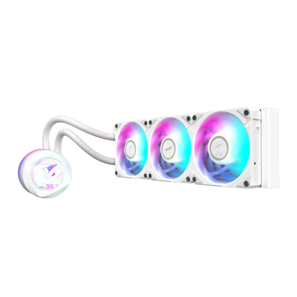 GIGABYTE AORUS WATERFORCE X II 360 ICE Procesador Sistema de refrigeración líquida todo en uno 12 cm Blanco - detalle