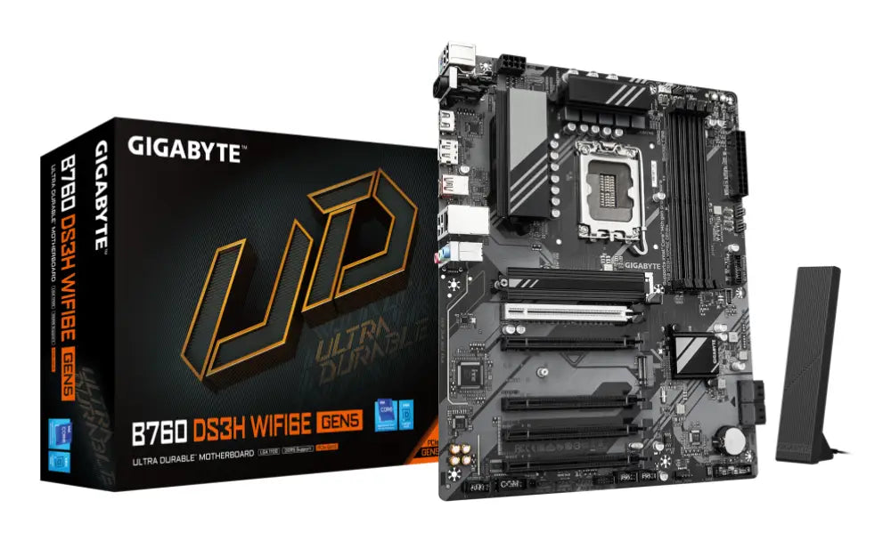GIGABYTE B760 DS3H WIFI6E GEN5 Intel B760 Express LGA 1700 ATX - detalle
