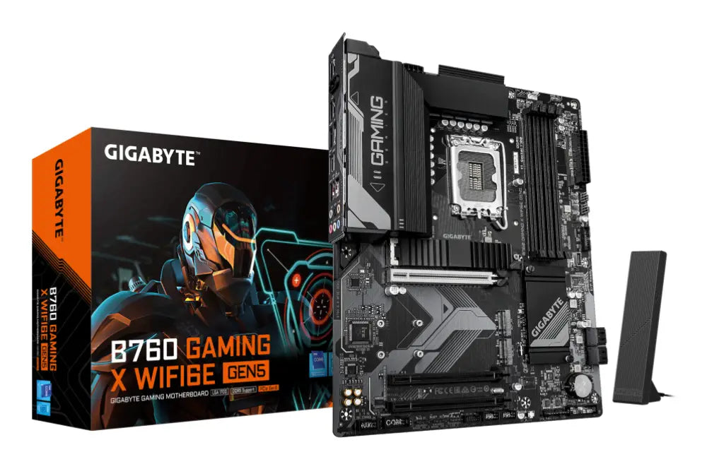 GIGABYTE B760 GAMING X WIFI6E GEN5 Placa Base - Compatible con procesadores Intel Core 14ª generación. VRM de 8+1+1 fase