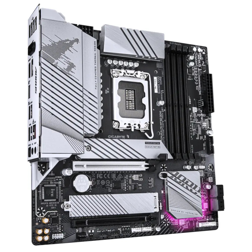 GIGABYTE B760M AORUS ELITE WIFI6E GEN5 Intel B760 LGA 1700 micro ATX - detalle
