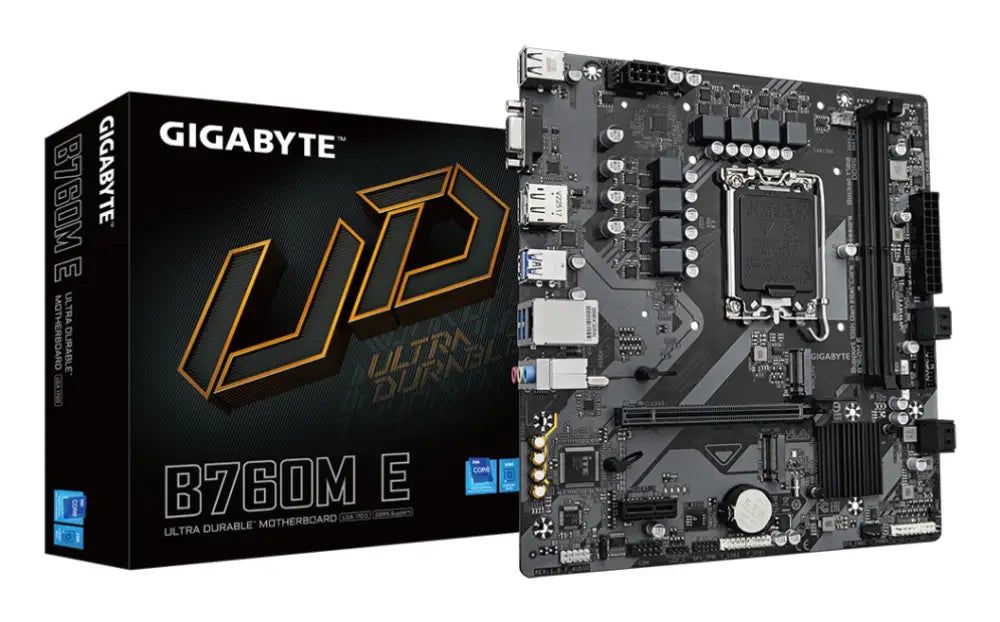 GIGABYTE B760M E placa base Intel B760 LGA 1700 micro ATX - detalle