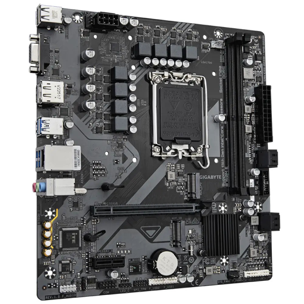 GIGABYTE B760M E placa base Intel B760 LGA 1700 micro ATX - detalle