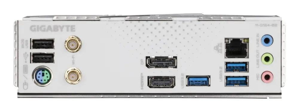 GIGABYTE B760M GAMING PLUS WIFI DDR4 Placa base - Compatible con procesadores Intel Core de 14ª generación. VRM de 4+1+1 fases. hasta 5333 MHz DDR4 (OC). 2xPCIe 4.0 M.2. Wi-Fi 6. LAN 1 GbE. USB 3.2 Gen 1 - detalle