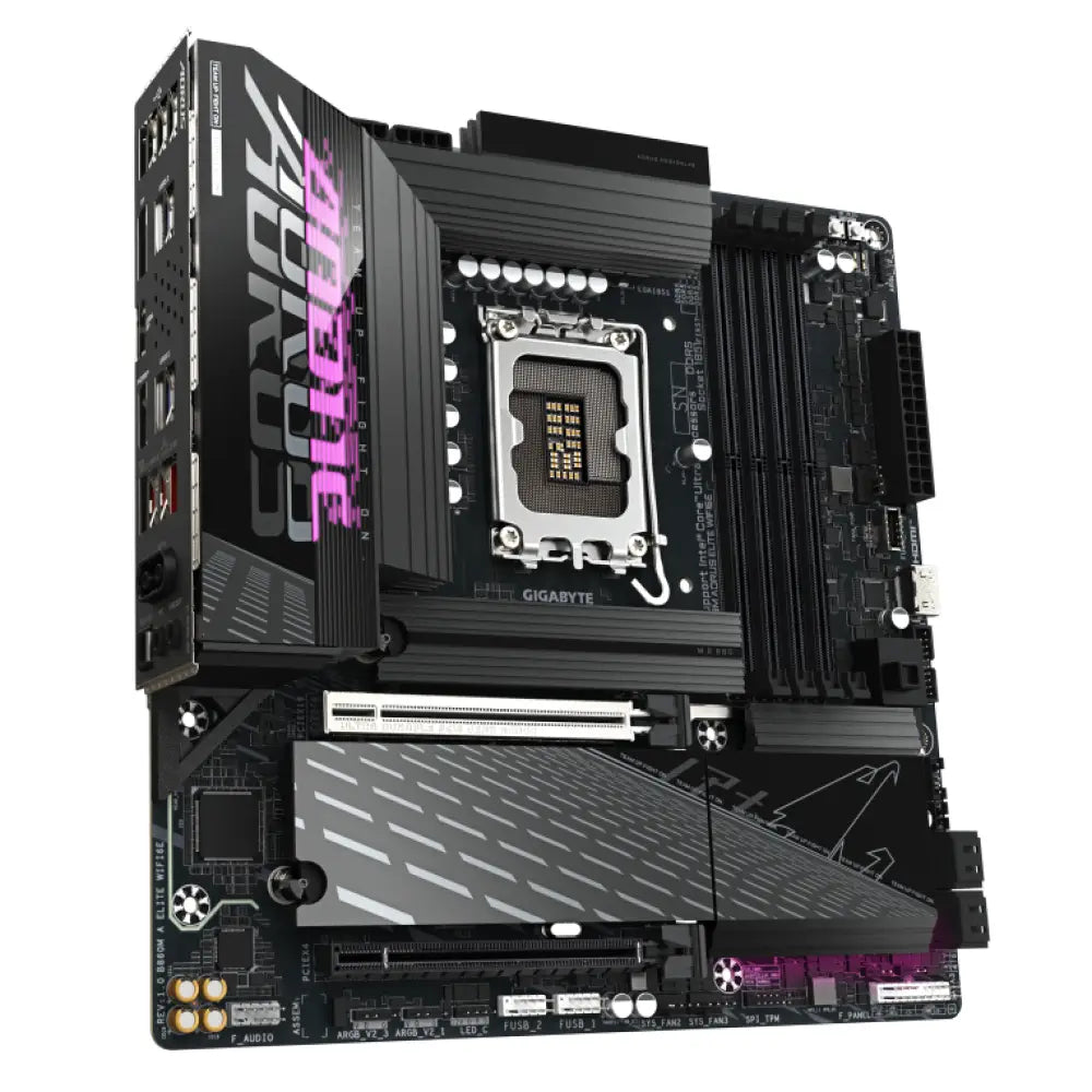 GIGABYTE B860M AORUS ELITE WIFI6E Intel B860 LGA 1851 (Socket V1) micro ATX - detalle