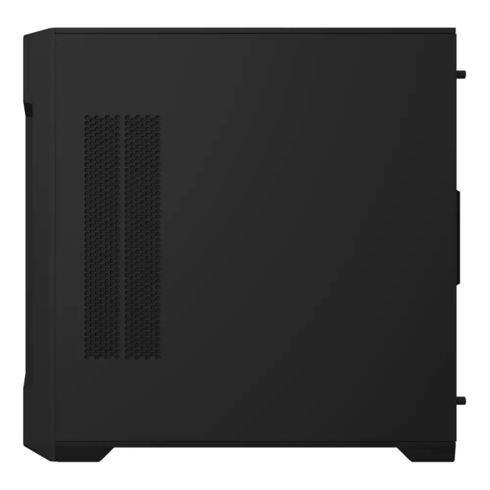 Chasis PC GIGABYTE C102 GLASS en color negro, torre midi con panel de vidrio templado y diseño moderno.