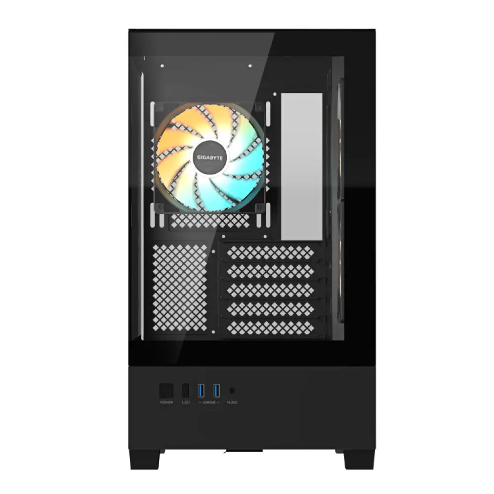 GIGABYTE C201 PANORAMIC Midi Tower Negro - detalle