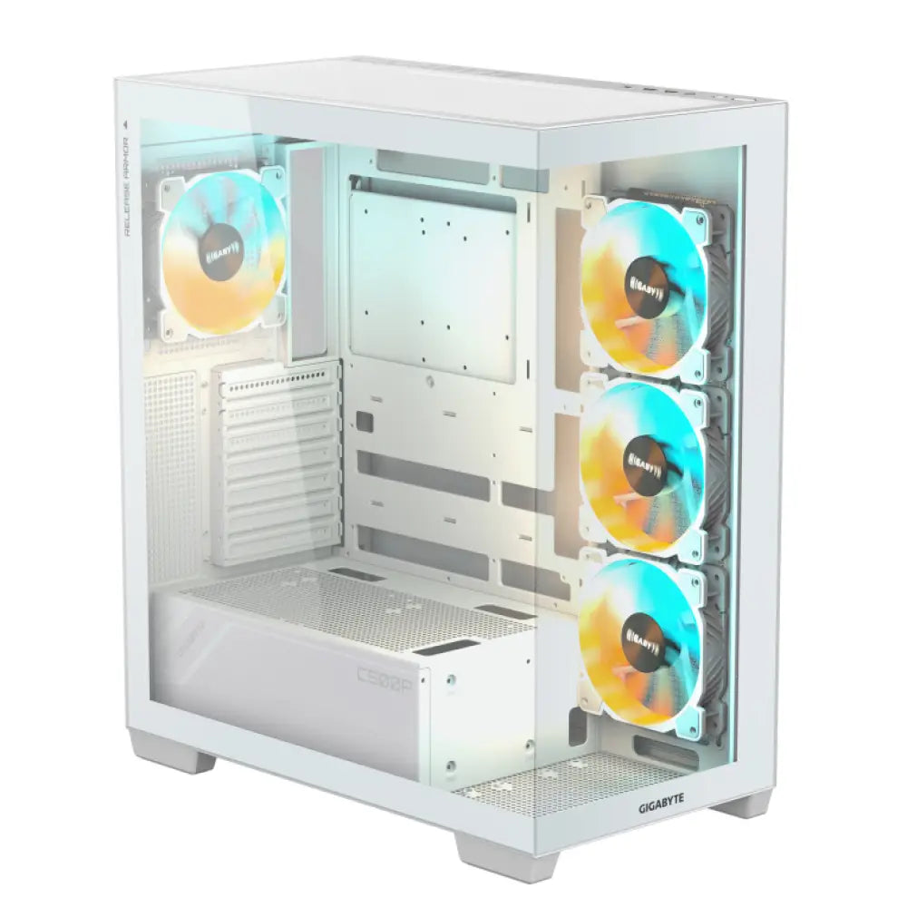 GIGABYTE C500 PANORAMIC STEALTH Midi Tower Blanco - detalle