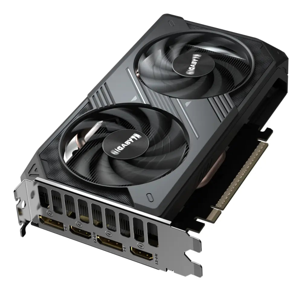 GIGABYTE GeForce RTX 5050 WINDFORCE OC 8G Tarjeta Gráfica - 8GB GDDR6. 128bit. PCI-E 5.0. 2587MHz Frecuencia del núcleo. 2 x DP. 2 x HDMI. NVIDIA DLSS 4. GV-N5050WF2OC-8GD - detalle