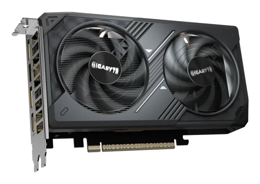 GIGABYTE GeForce RTX 5050 WINDFORCE OC 8G Tarjeta Gráfica - 8GB GDDR6. 128bit. PCI-E 5.0. 2587MHz Frecuencia del núcleo. 2 x DP. 2 x HDMI. NVIDIA DLSS 4. GV-N5050WF2OC-8GD - detalle