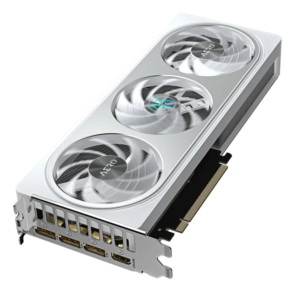 GIGABYTE GeForce RTX 5060 Ti AERO OC 8G Tarjeta Gráfica - 8 GB GDDR7. 128 bits. PCI-E 5.0. 2647 MHz Frecuencia del núcleo. 3 x DisplayPort. 1 x HDMI. GV-N506TAERO OC-8GD - detalle