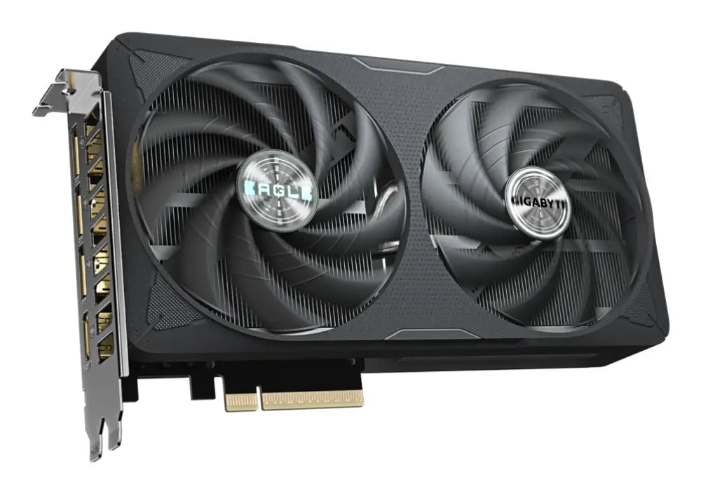GIGABYTE GeForce RTX 5060 Ti EAGLE OC 8G Tarjeta Gráfica - 8 GB GDDR7. 128 bits. PCI-E 5.0. 2617 MHz Frecuencia del núcleo. 3 x DisplayPort. 1 x HDMI. GV-N506TEAGLE OC-8GD - detalle