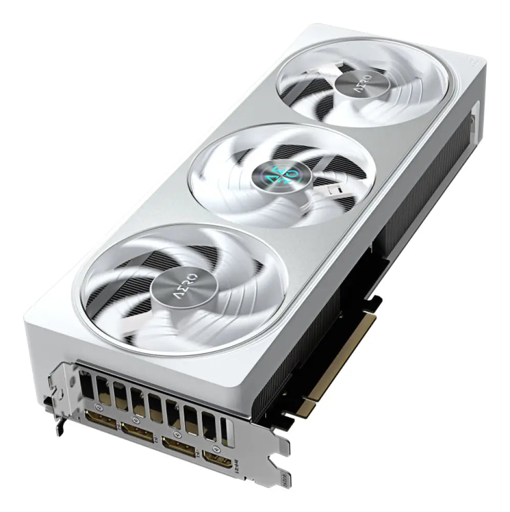 GIGABYTE GeForce RTX 5070 AERO OC 12G Tarjeta Gráfica - 12GB GDDR7. 192 bits. PCI-E 5.0. 2625 MHz Core Clock. 3 x DP 2.1a. 1 x HDMI 2.1b. NVIDIA DLSS 4. GV-N5070AERO OC-12GD - detalle