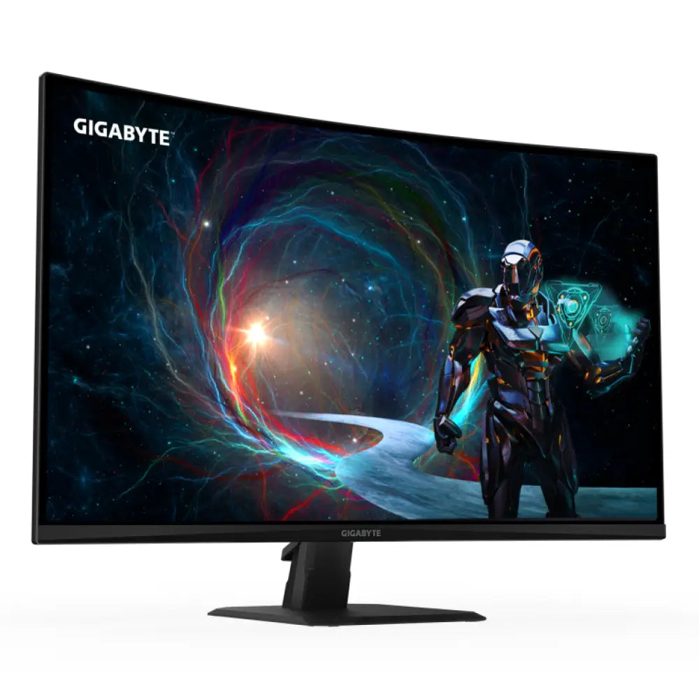 GIGABYTE GS32QCA 31.5" Monitor Curvo para Gaming QHD - 2560 x 1440. 180Hz. 1ms. 250 cd/m². FreeSync. HDR Ready. HDMI 2.0. DisplayPort 1.4 - detalle