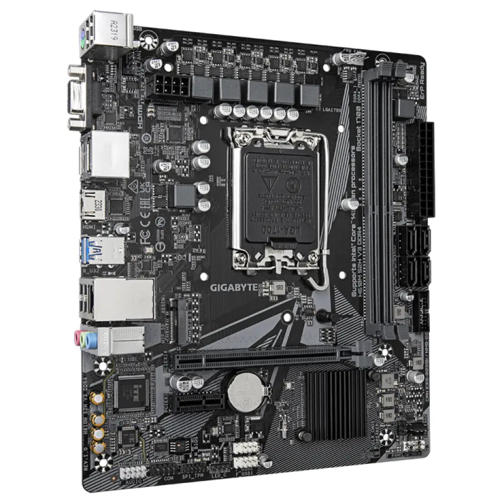 GIGABYTE H610M S2H V3 DDR4 placa base Intel H610 Express LGA 1700 micro ATX - detalle