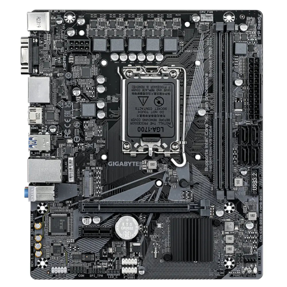 GIGABYTE H610M S2H V3 DDR4 placa base Intel H610 Express LGA 1700 micro ATX - detalle
