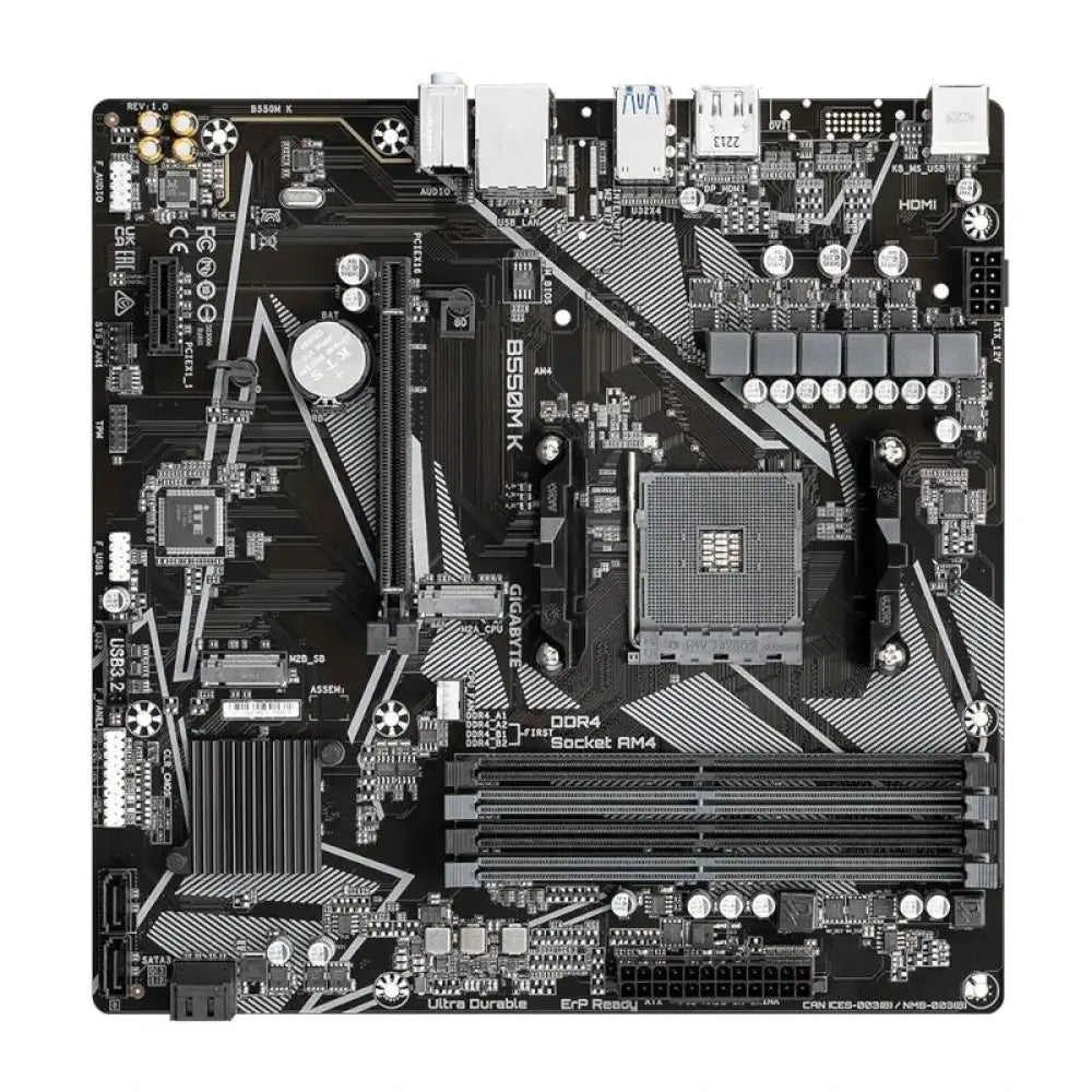 Gigabyte Placa Base B550M K mATX AM4 - detalle