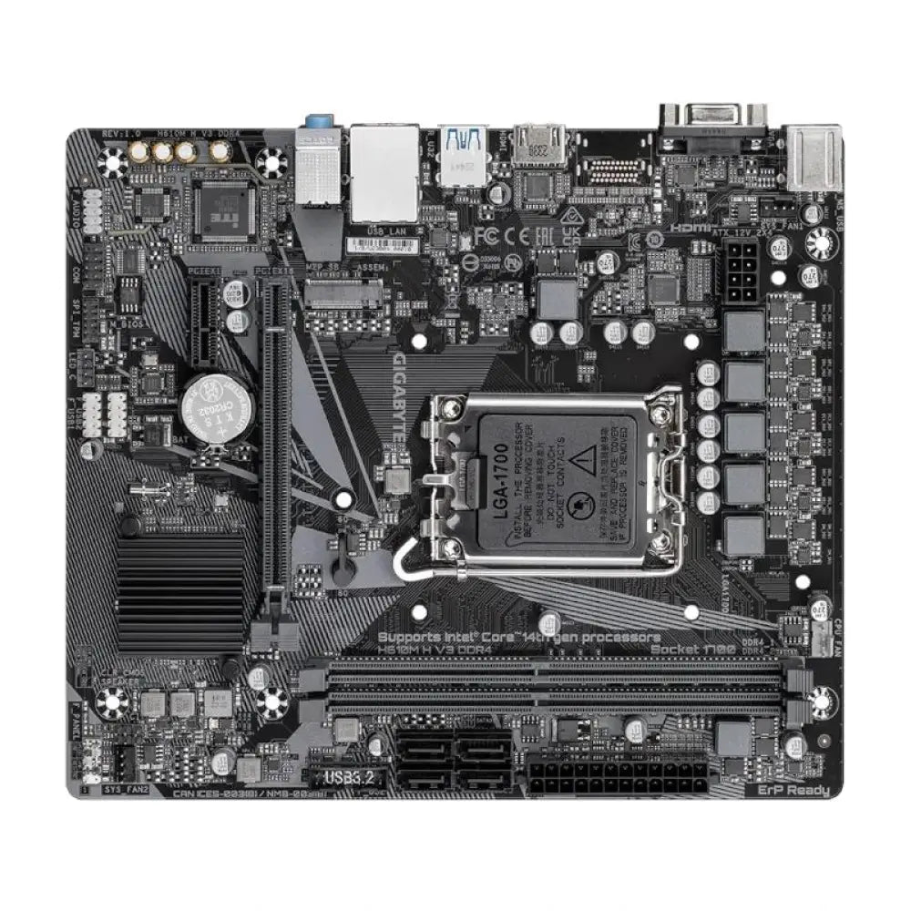 Gigabyte Placa Base H610M H V3 DDR4  mATX 1700 - detalle