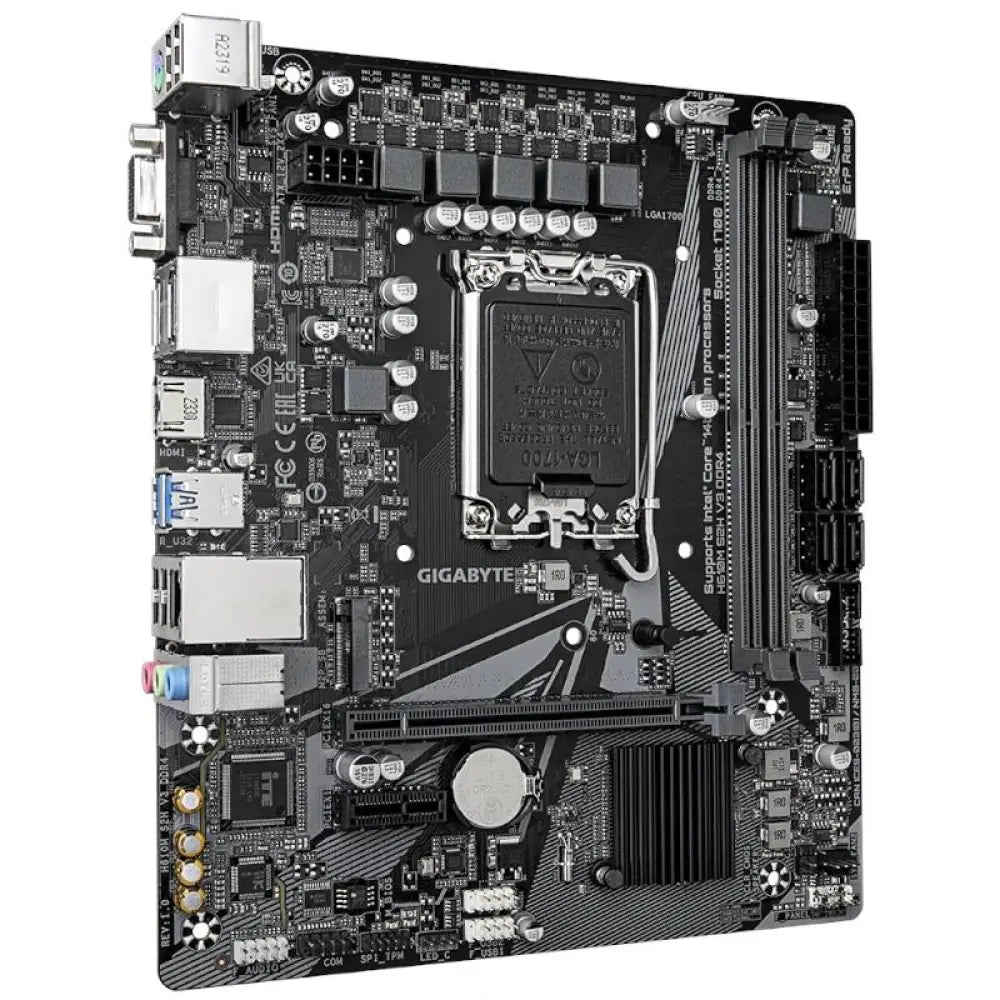Gigabyte Placa Base H610M S2H V3 DDR4  mATX 1700 - detalle