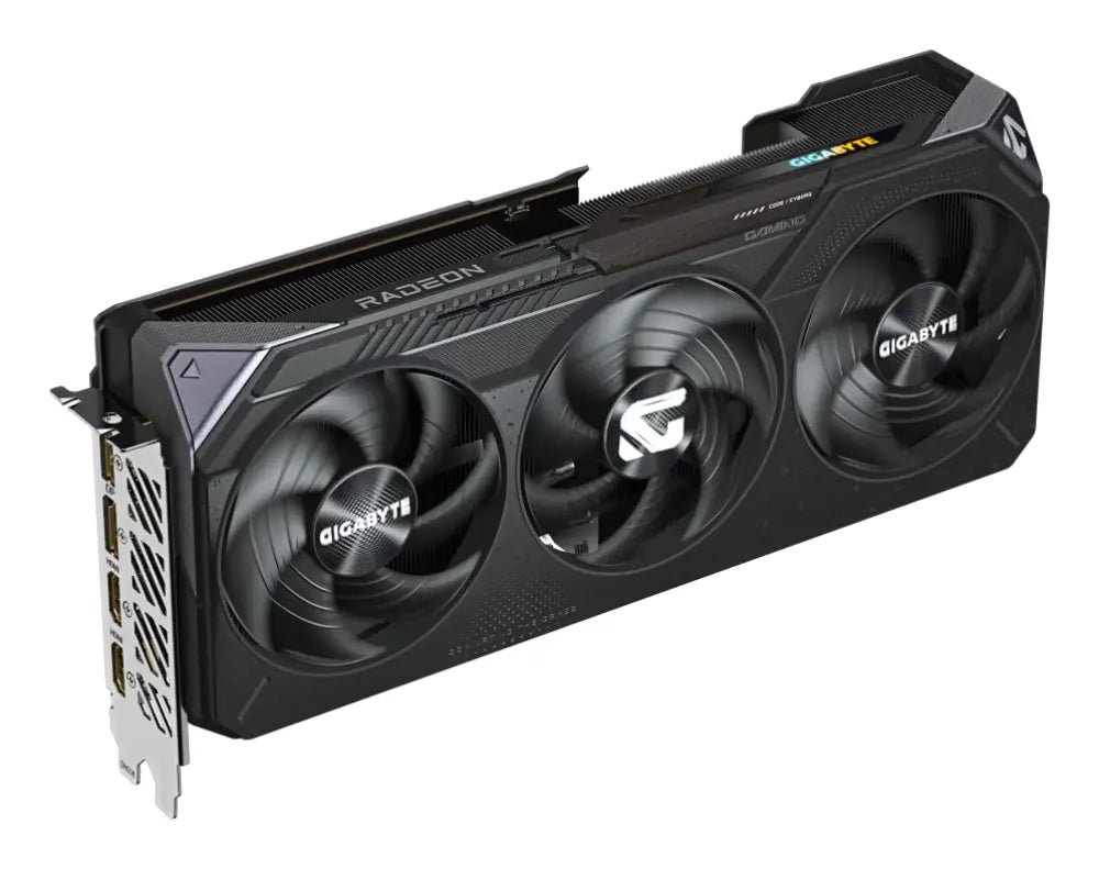 GIGABYTE Radeon RX 9070 XT GAMING OC 16G Tarjeta Gráfica - 16GB GDDR6. 256 bits. PCI-E 5.0. 3060 MHz Frecuencia Base. 2 x DisplayPort. 2 x HDMI. GV-R9070XTGAMING OC-16GD - detalle