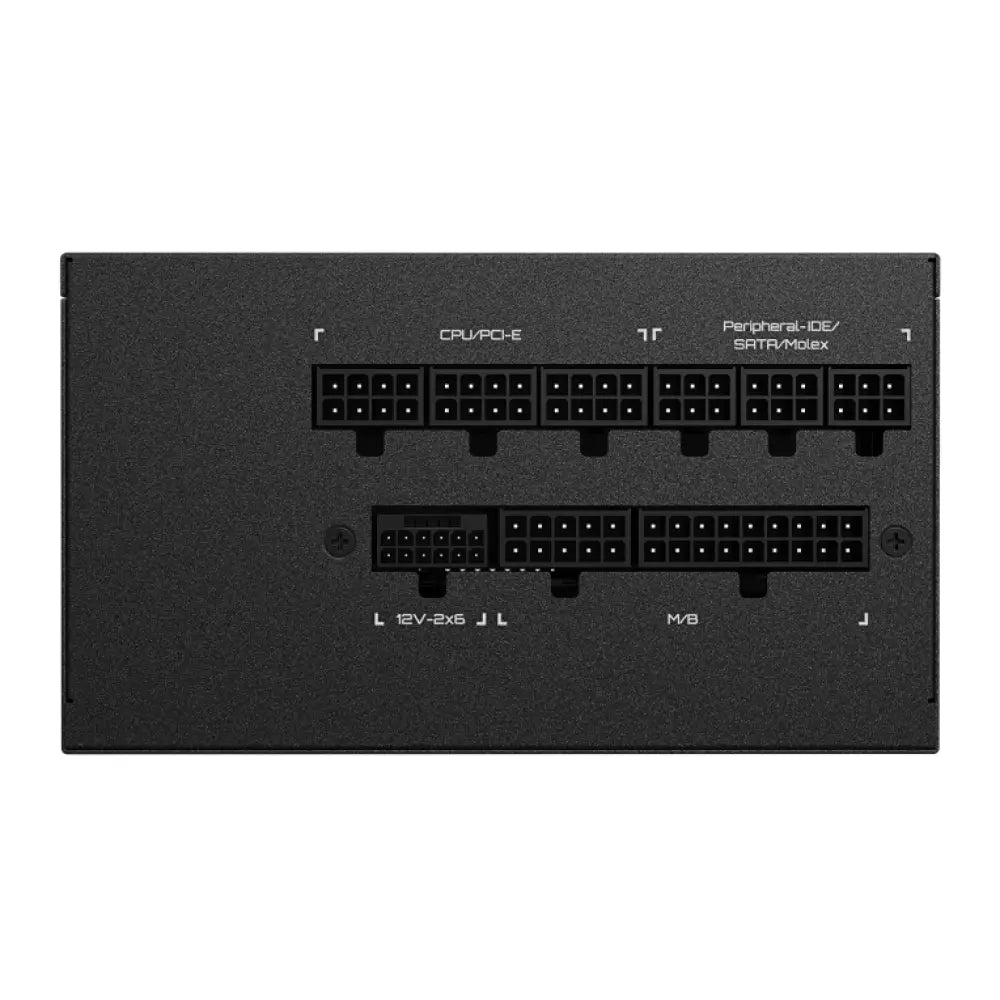 GIGABYTE UD1000GM PG5 V2 Fuente de Alimentación - PCIe Gen 5.1. 80 PLUS Gold. Diseño completamente modular. Ventilador de 120 mm. Compatible con ATX 3.1. Enchufe EU - detalle