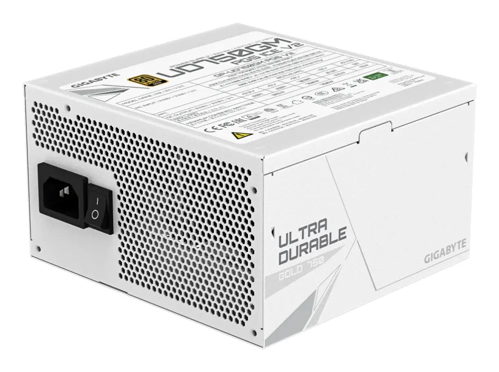 GIGABYTE UD750GM PG5 V2 ICE unidad de fuente de alimentación 750 W 20+4 pin ATX Blanco - detalle