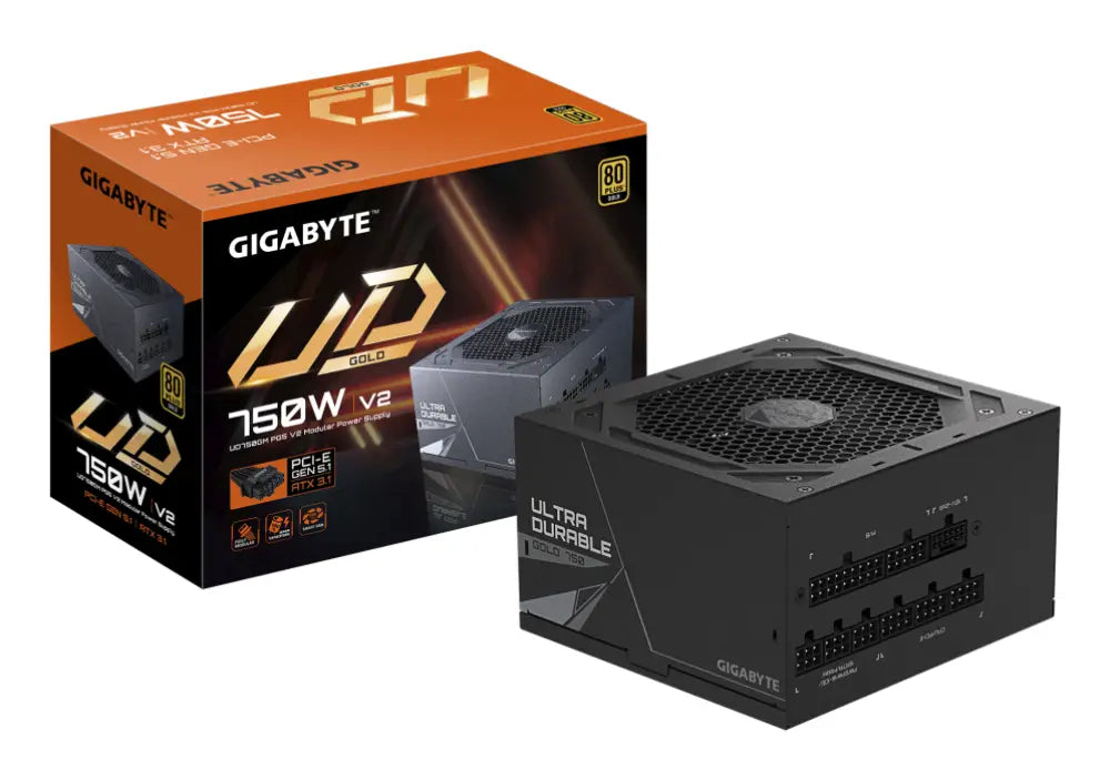 GIGABYTE UD750GM PG5 V2 unidad de fuente de alimentación 750 W 20+4 pin ATX Negro - detalle
