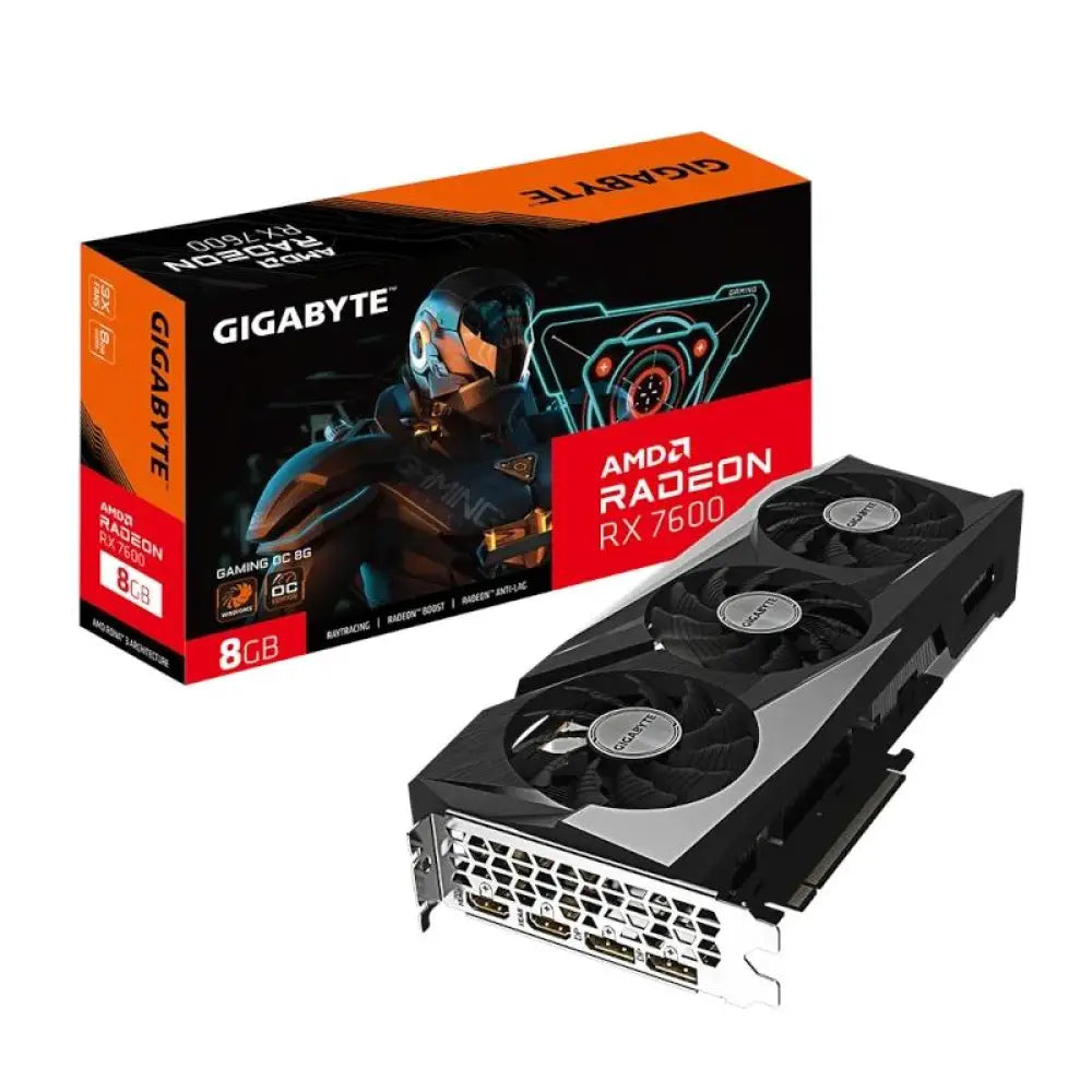 Gigabyte VGA AMD RX 7600 GAMING OC 8GB - detalle