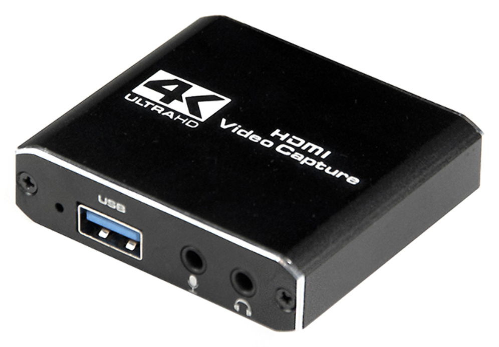 GRABADORA GEMBIRD USB - HDMI 4K NEGRO