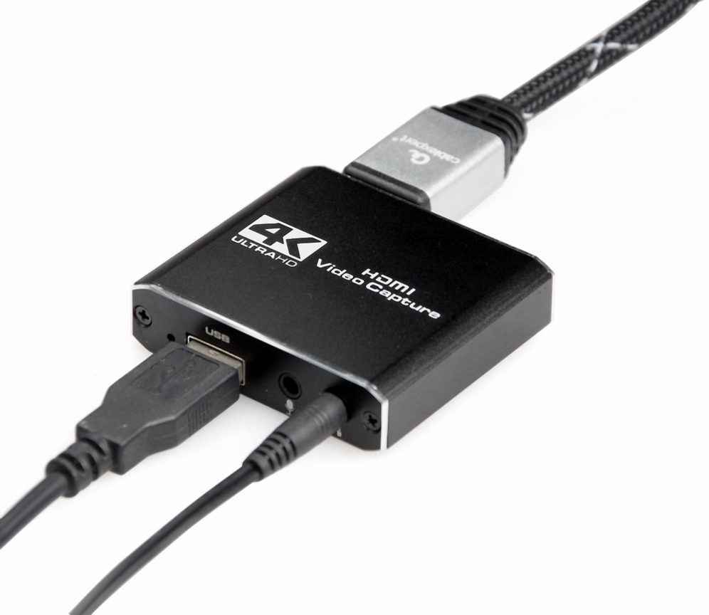GRABADORA GEMBIRD USB - HDMI 4K NEGRO - detalle
