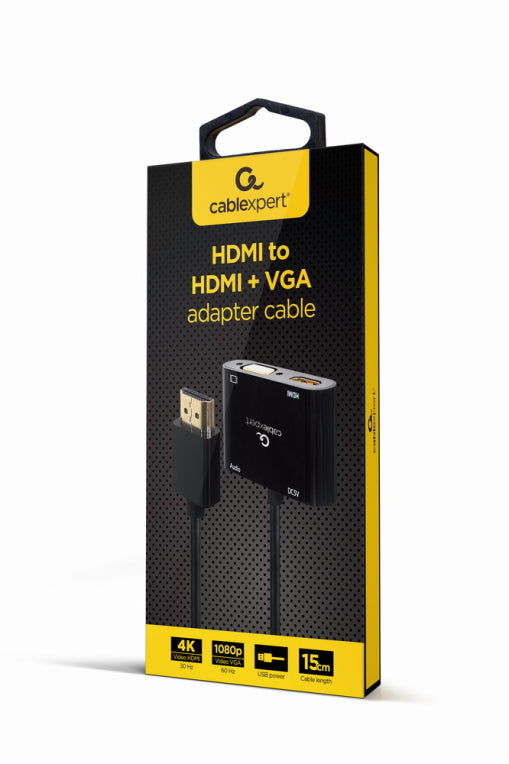 Gembird A-HDMIM-HDMIFVGAF-01 tarjeta y adaptador de interfaz HDMI. VGA
