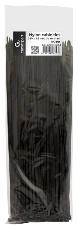 HERRAMIENTAS GEMBIRD BRIDAS 250x 3,6MM NEGRO 100 UDS - detalle