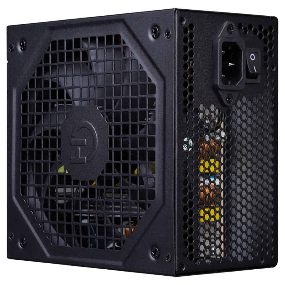 Fuente de alimentación HIDITEC BZ-650 80Plus Bronze, 650 W, ATX negro con cable de 20+4 pines para PC.