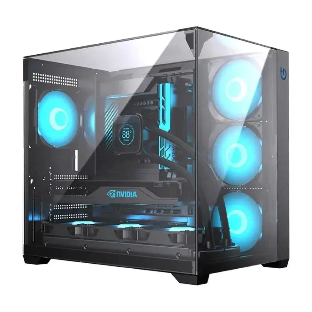 Hiditec Caja Atx Gaming Sky Black USB 3.1 TYPE-C - detalle
