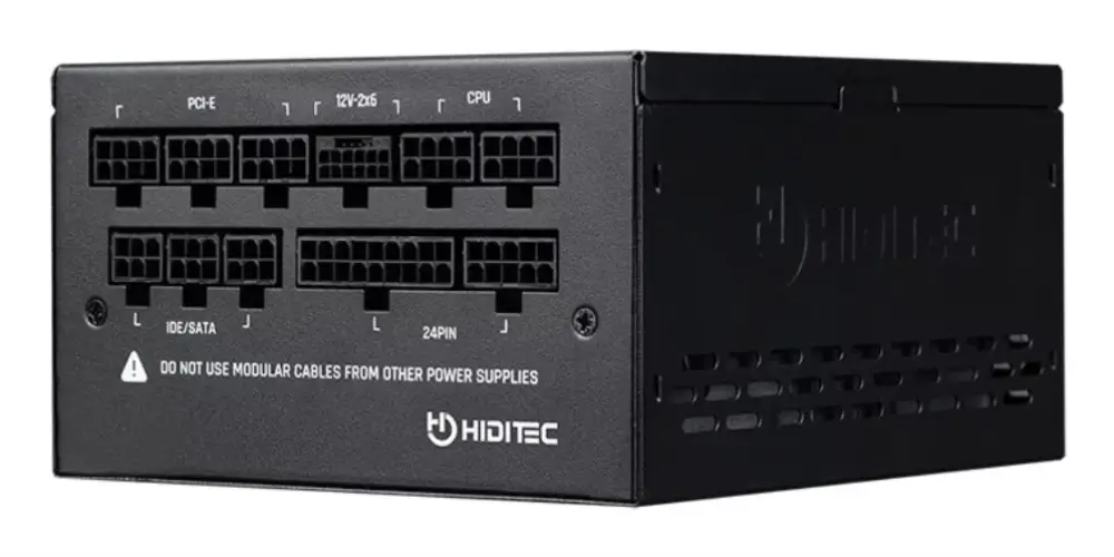 Hiditec GDX750 v3 80PLUS GOLD ATX 3.1 PCIe 5.1 unidad de fuente de alimentación 750 W 20+4 pin ATX Negro - detalle