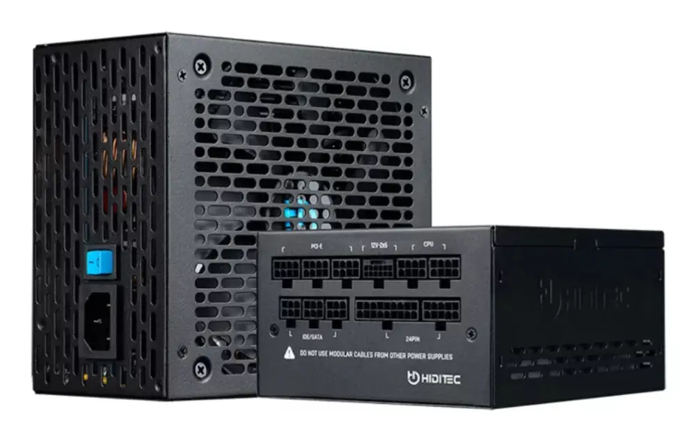 Hiditec GDX750 v3 80PLUS GOLD ATX 3.1 PCIe 5.1 unidad de fuente de alimentación 750 W 20+4 pin ATX Negro - detalle