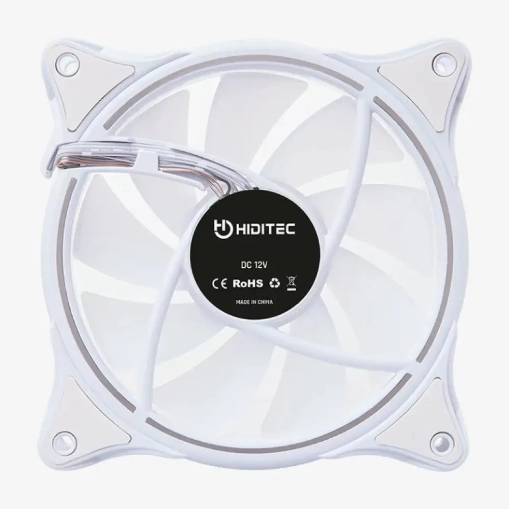 Hiditec N18 ARGB Carcasa del ordenador Ventilador 12 cm Blanco - detalle