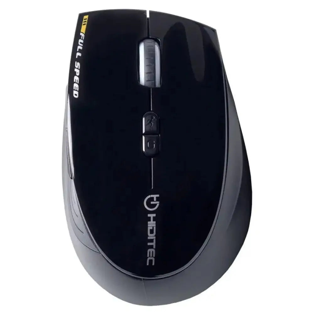 Ratón inalámbrico HIDITEC Dendro Avago A3000 con diseño ergonómico y botones programables, en color negro.