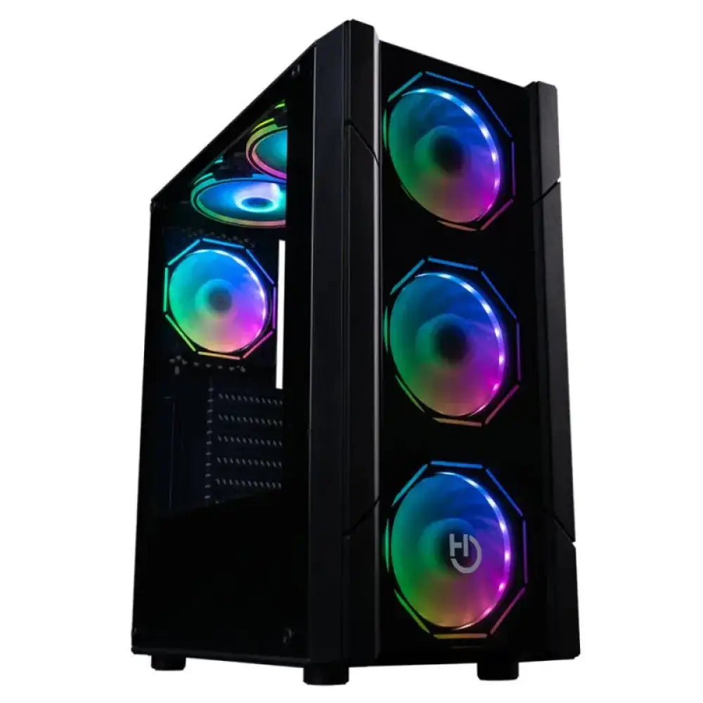 Hiditec Semitorre V30 PRO ARGB CRISTAL TEMPLADO - detalle