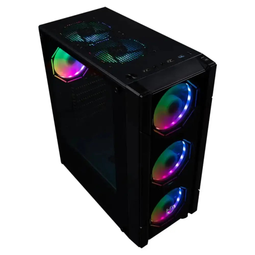 Hiditec Semitorre V30 PRO ARGB CRISTAL TEMPLADO - detalle