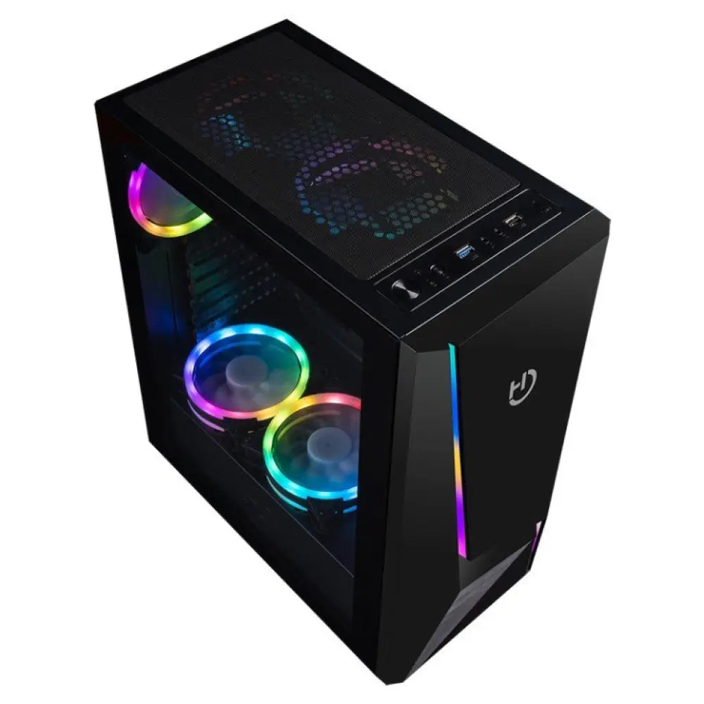 Hiditec V20 PRO ARGB Escritorio Negro - detalle