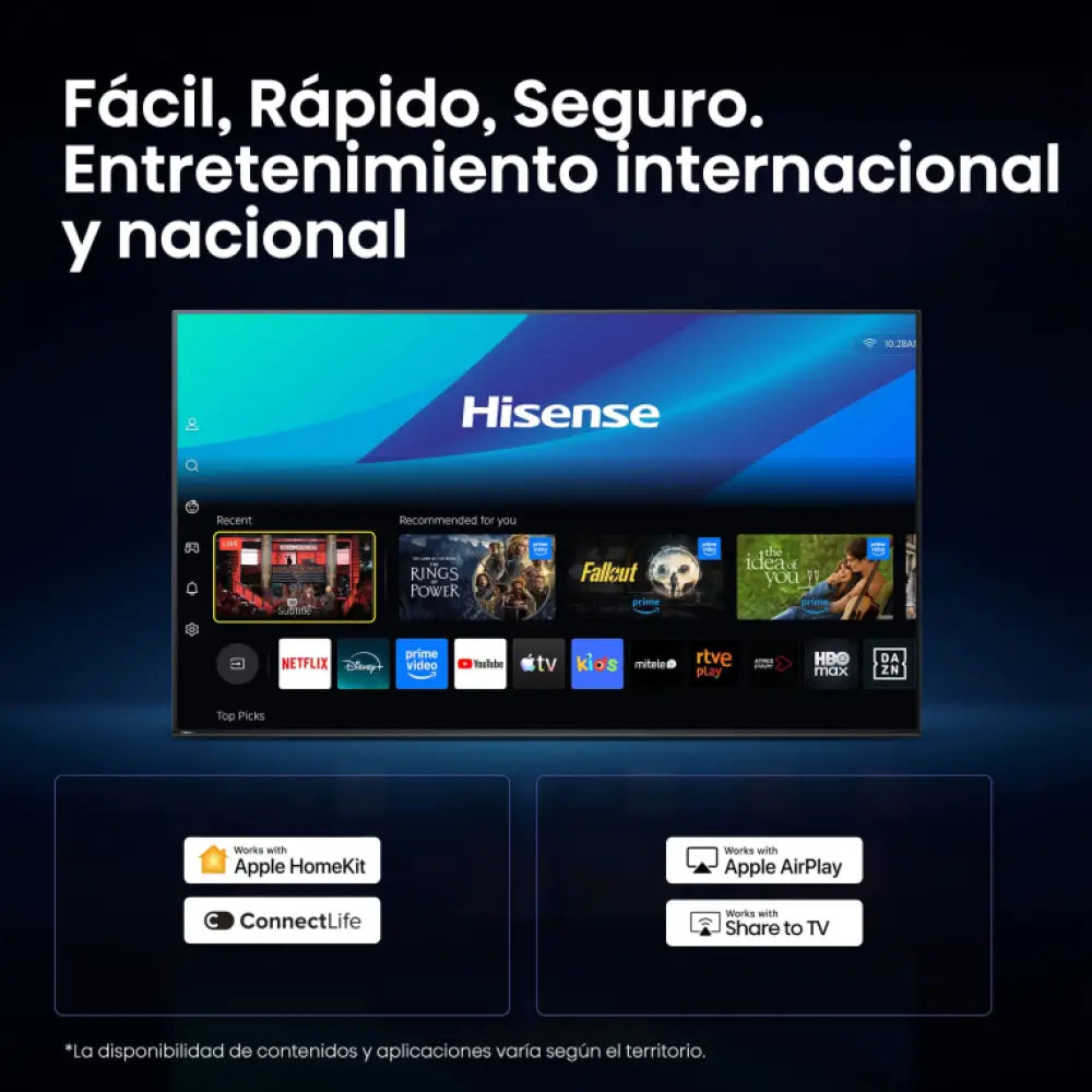 Hisense 40A4S 101.6 cm (40") Full HD Smart TV Wifi Negro 200 cd / m² - detalle