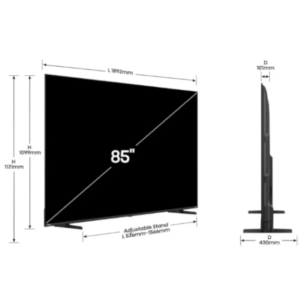 Hisense 85A6Q TV 85" UHD SMART TV DOLBYVISION DTSX - detalle