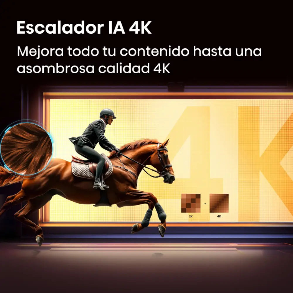 Hisense 85E7S Televisor 2.16 m (85") 4K Ultra HD Smart TV Wifi Negro - detalle