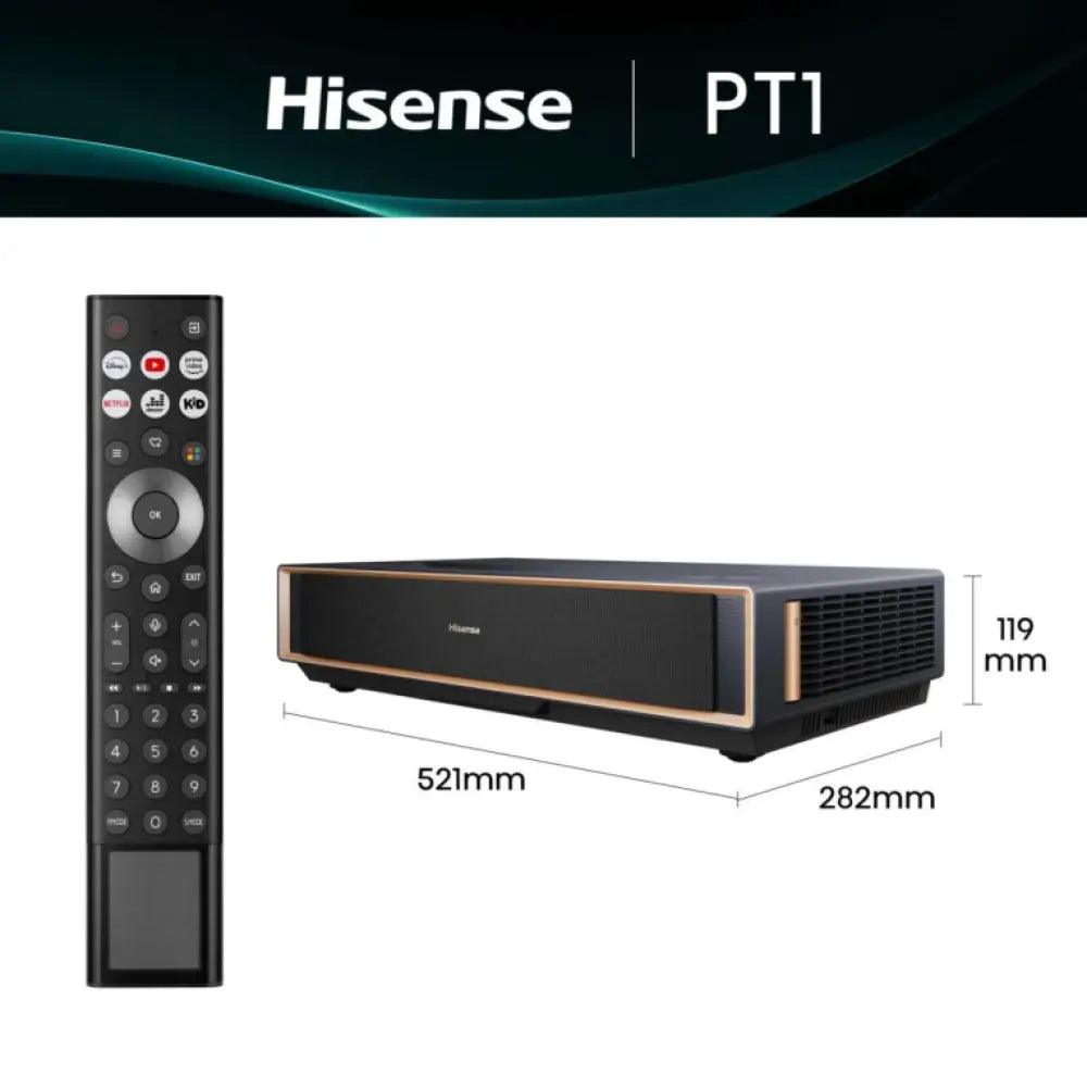 Hisense PT1 Smart TV Wifi Negro - detalle