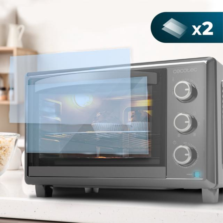 HORNO CECOTEC 03818 BAKE TOAST 2600 BLACK 4 PIZZ - detalle